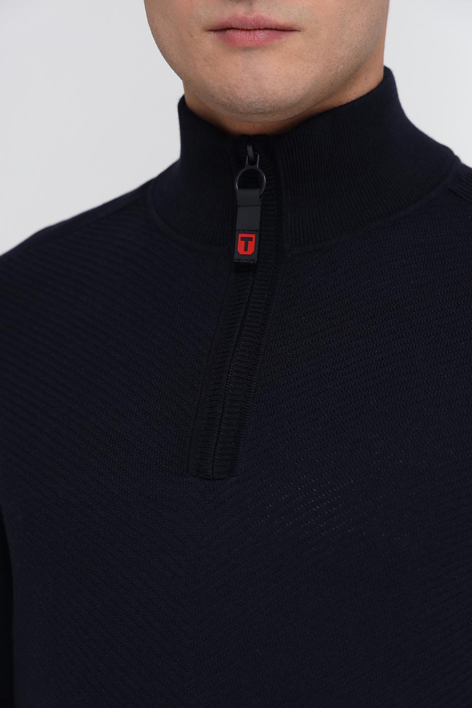 Джемпер Time Zone с молнией темно-синий