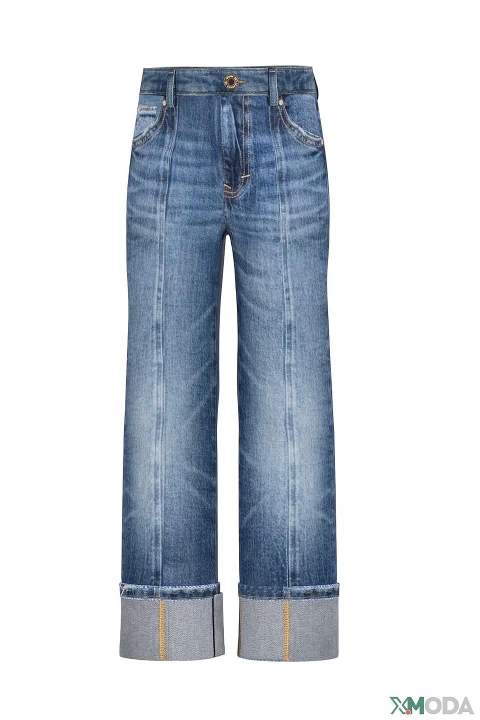 Джинсы Guess для девочки синие с вышивкой