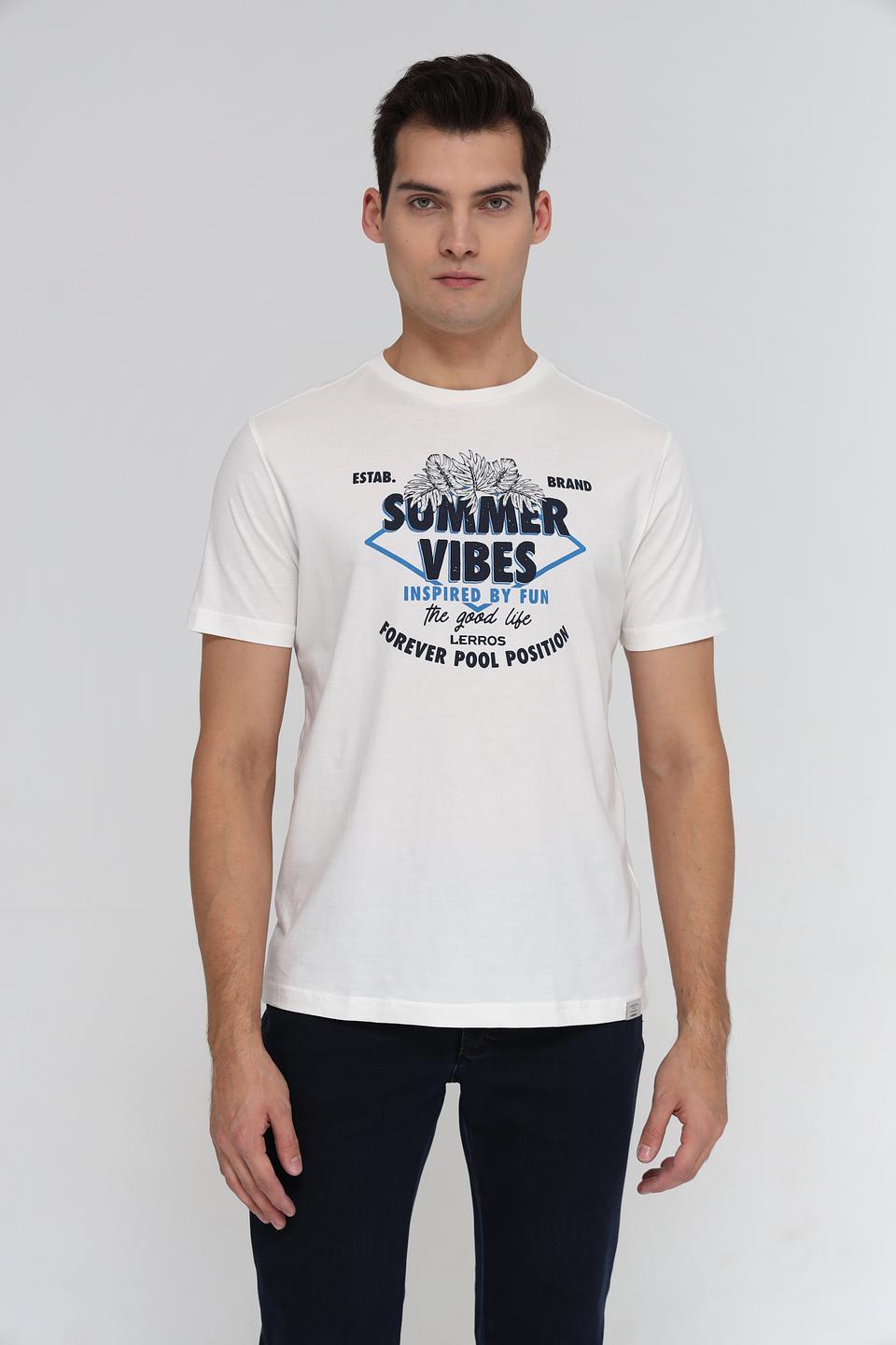 Футболка Lerros Summer Vibes белый