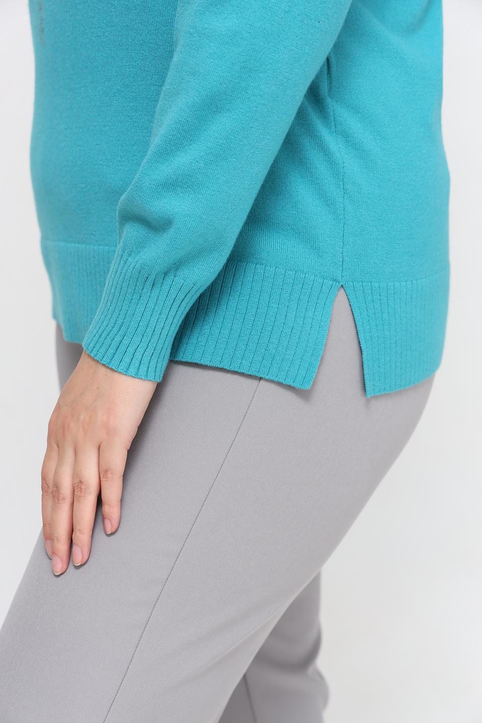 Пуловер Barbara Lebek бирюзовый