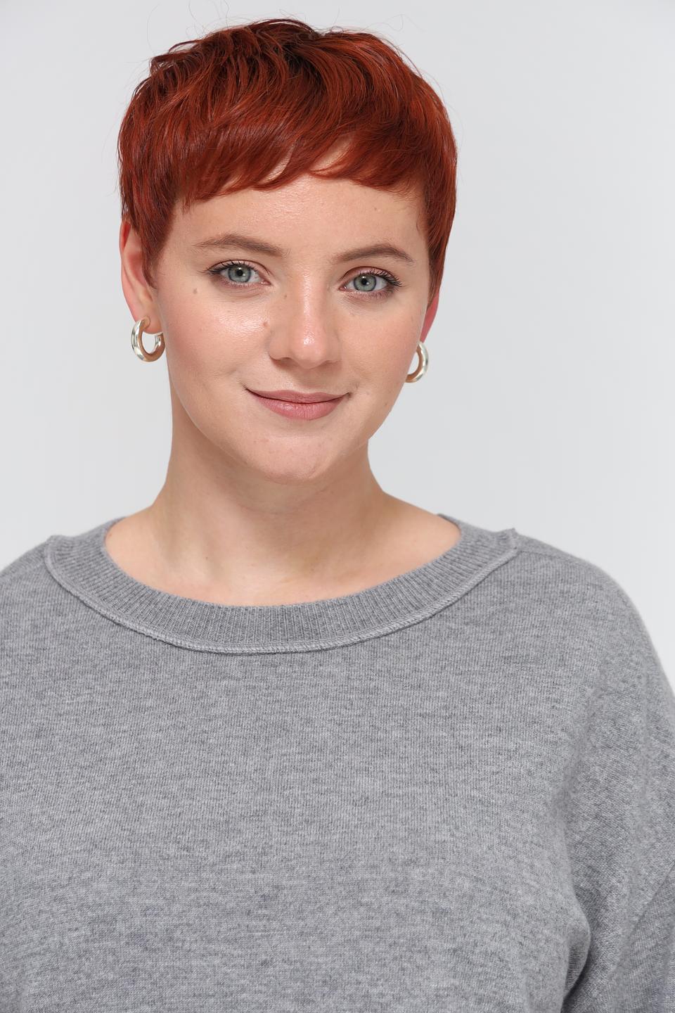 Пуловер Margittes серый меланж