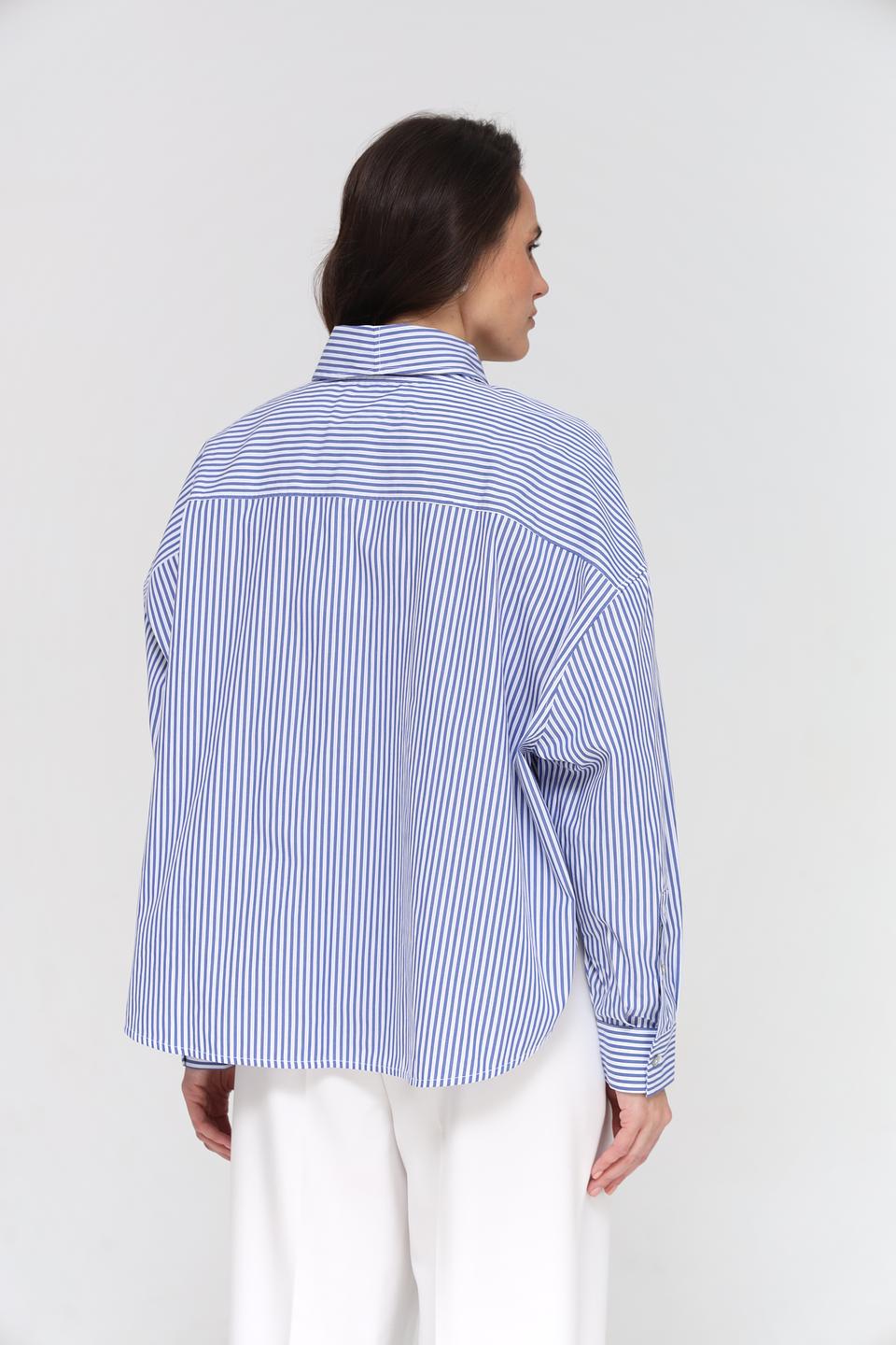 Блуза Rich and Royal в полоску с завязками