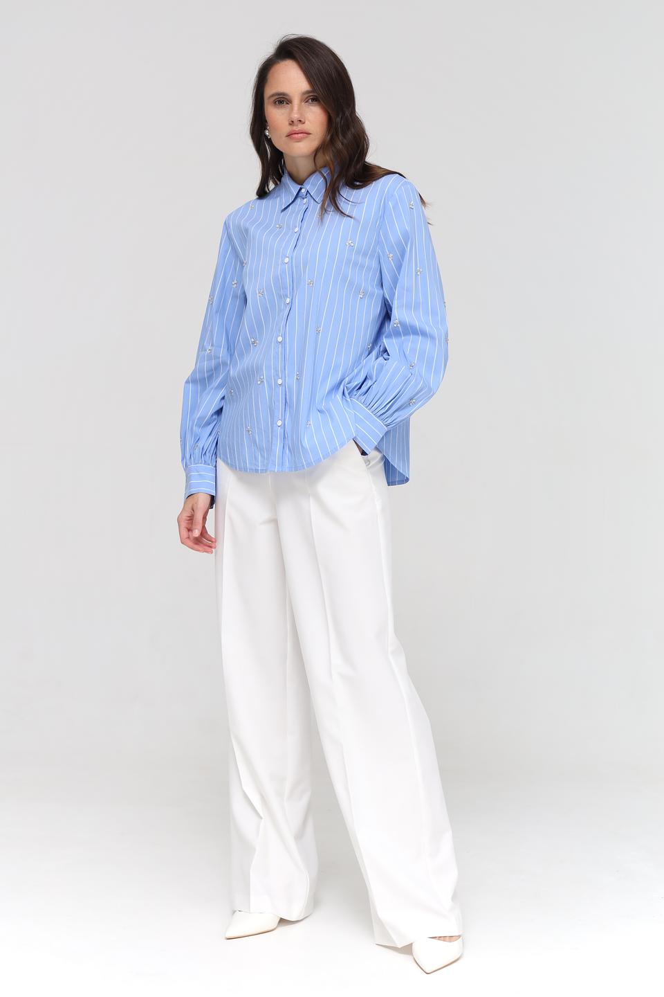 Рубашка Gerry Weber в полоску голубую