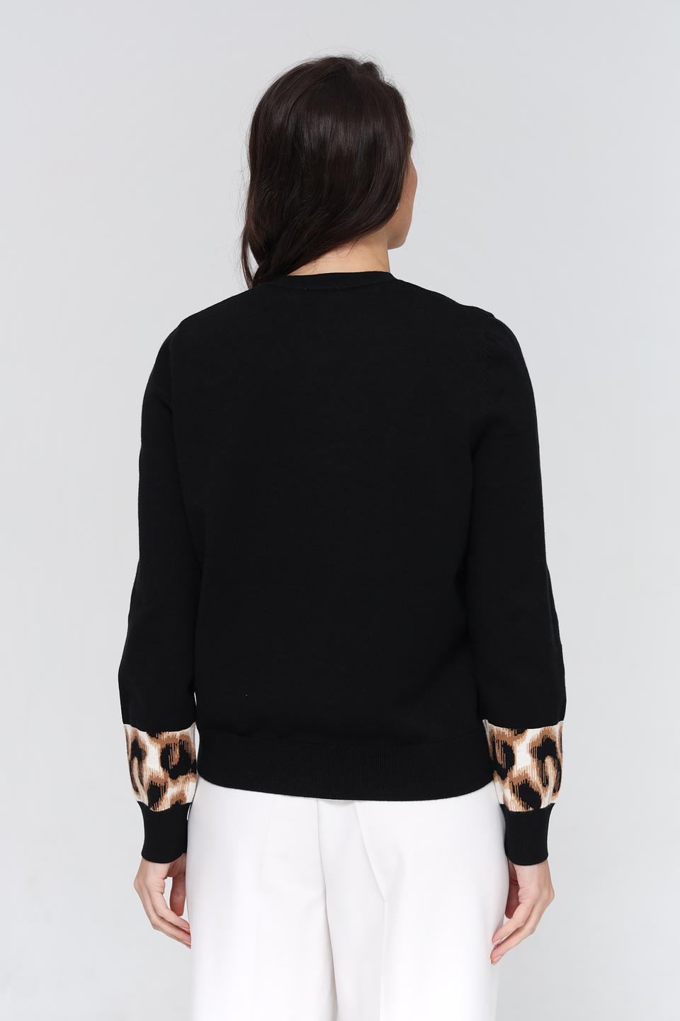 Пуловер Gerry Weber с леопардовыми рукавами