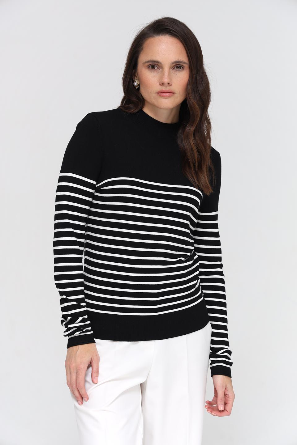 Пуловер Taifun в полоску