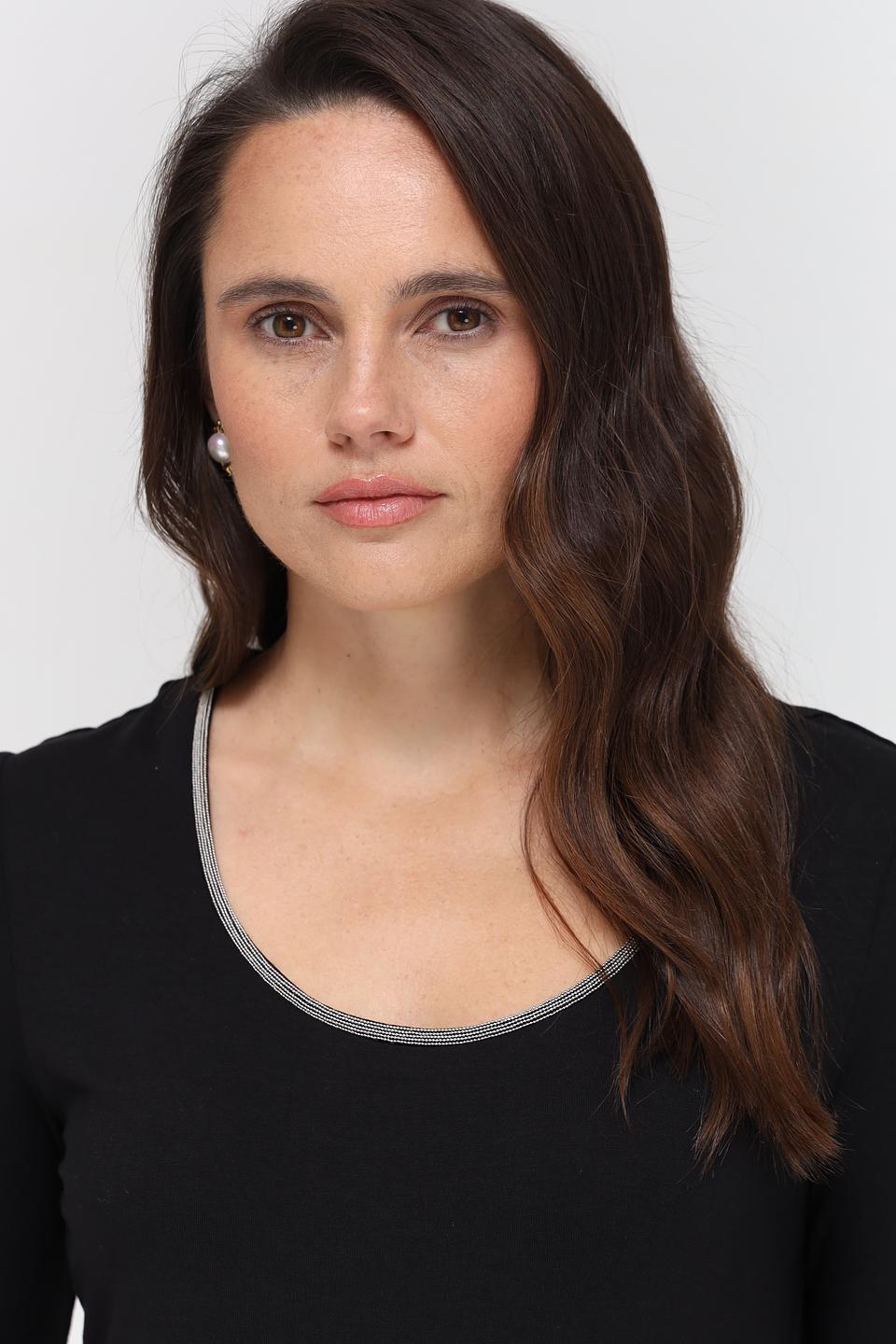 Футболка Taifun с серой отделкой