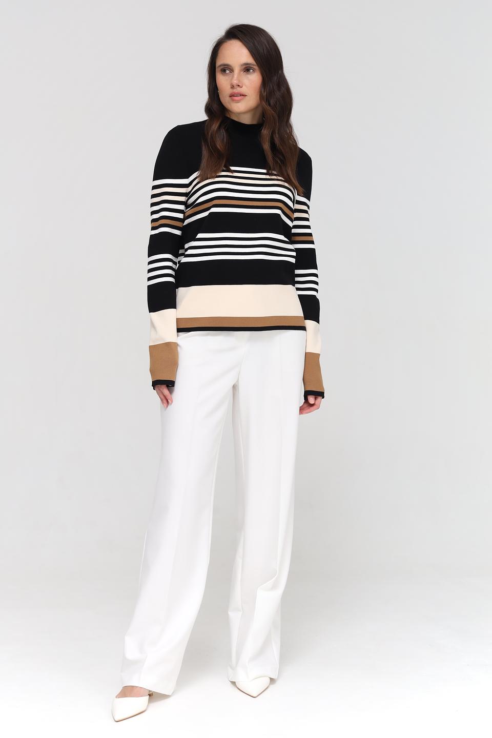 Пуловер Gerry Weber в полоску чёрный