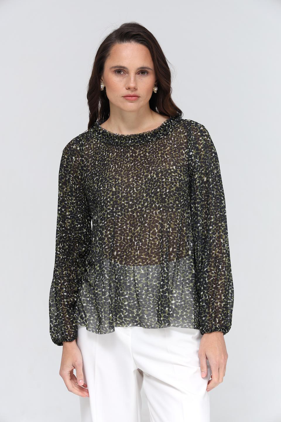 Блуза Lecomte с принтом