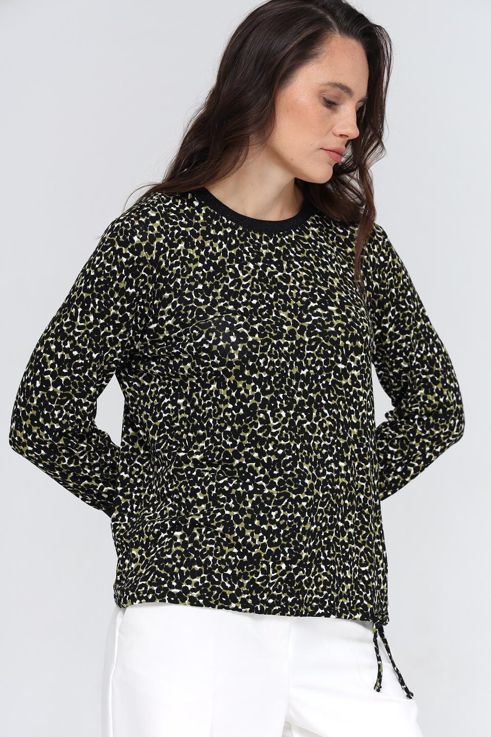 Пуловер Lecomte с принтом