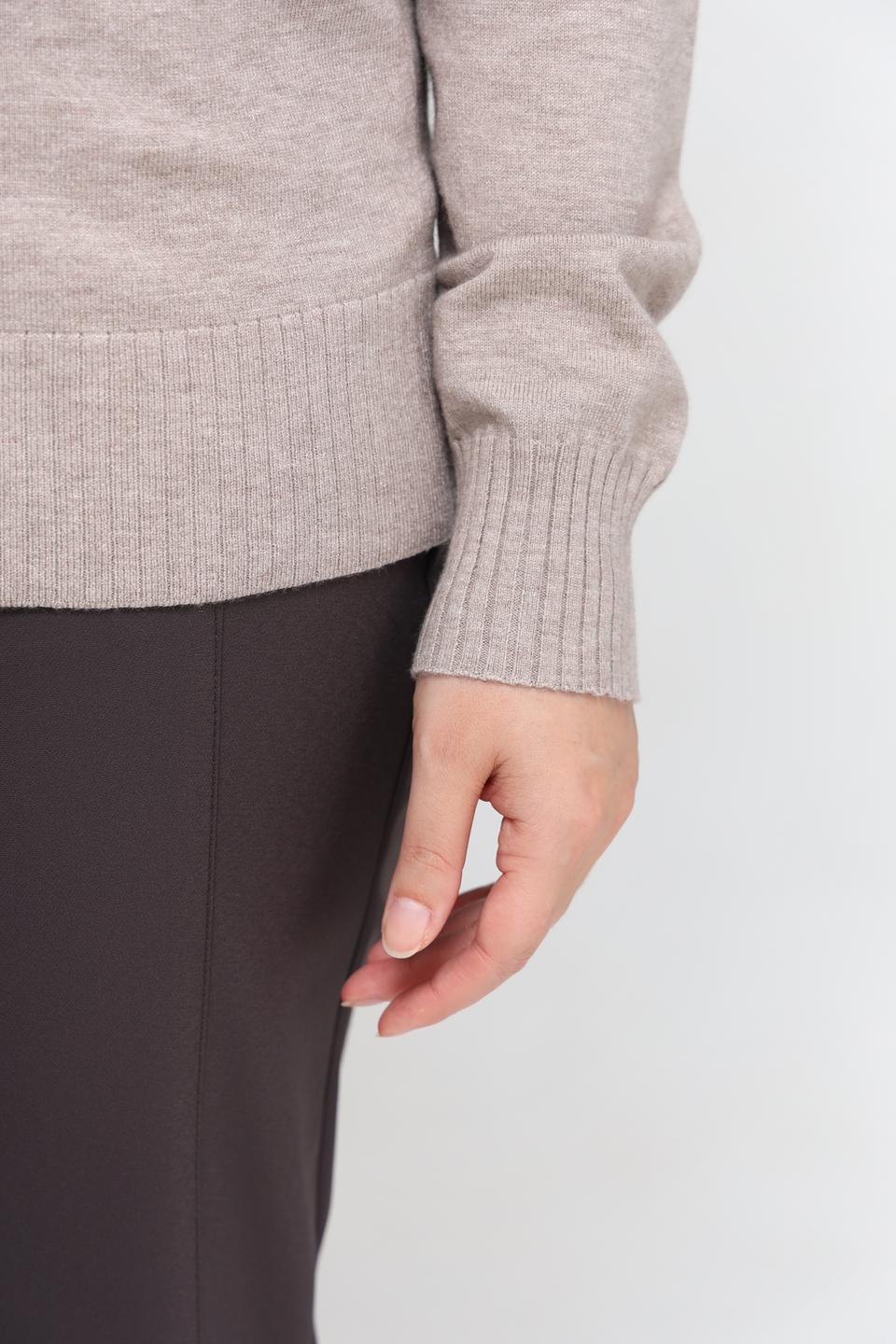 Пуловер Lebek бежевый