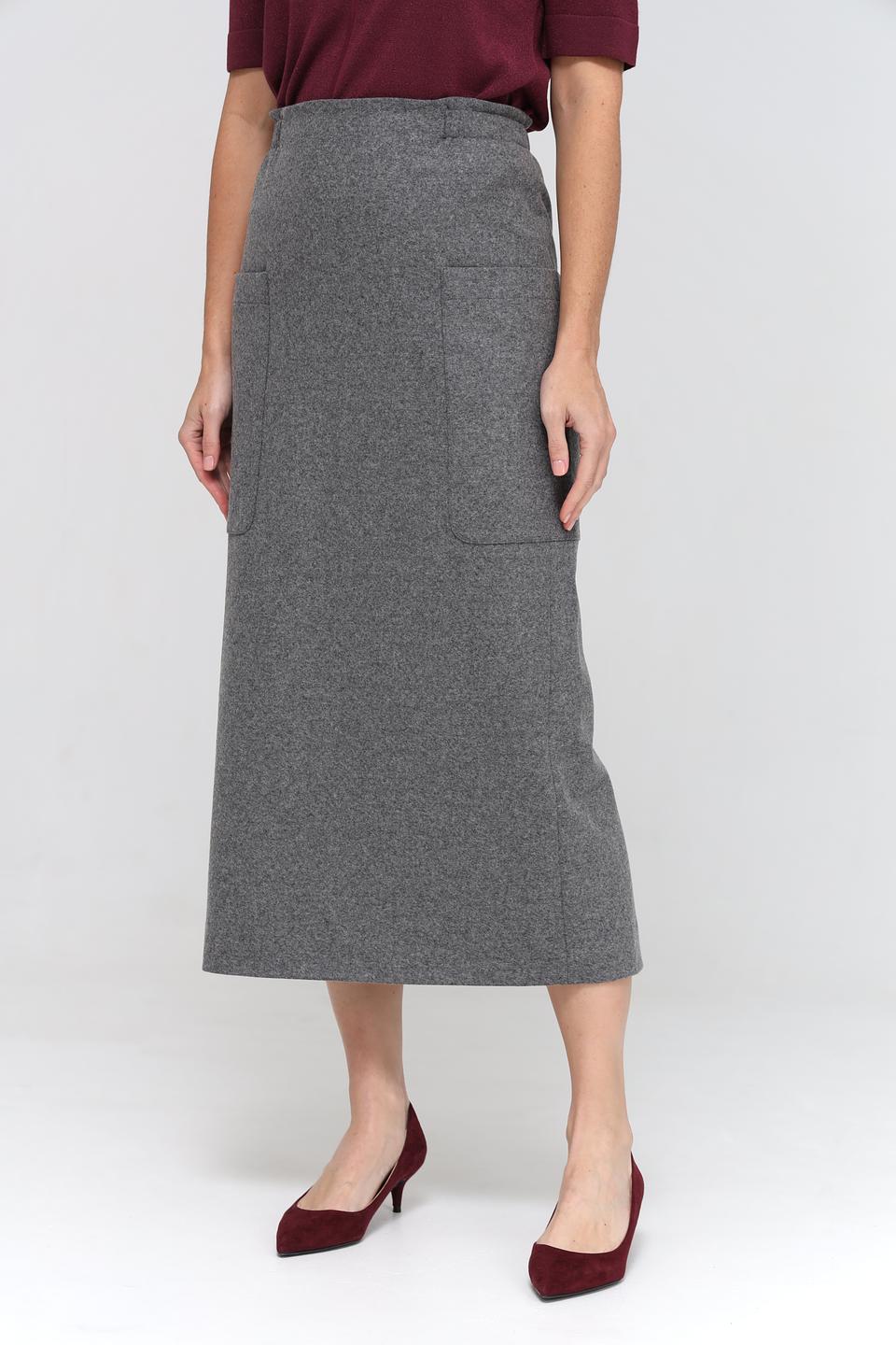 Юбка Luisa Cerano серая шерсть