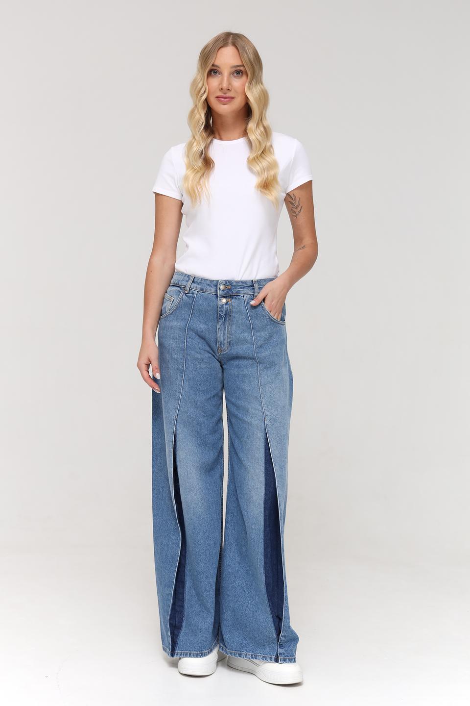 Джинсы Catnoir широкие голубые