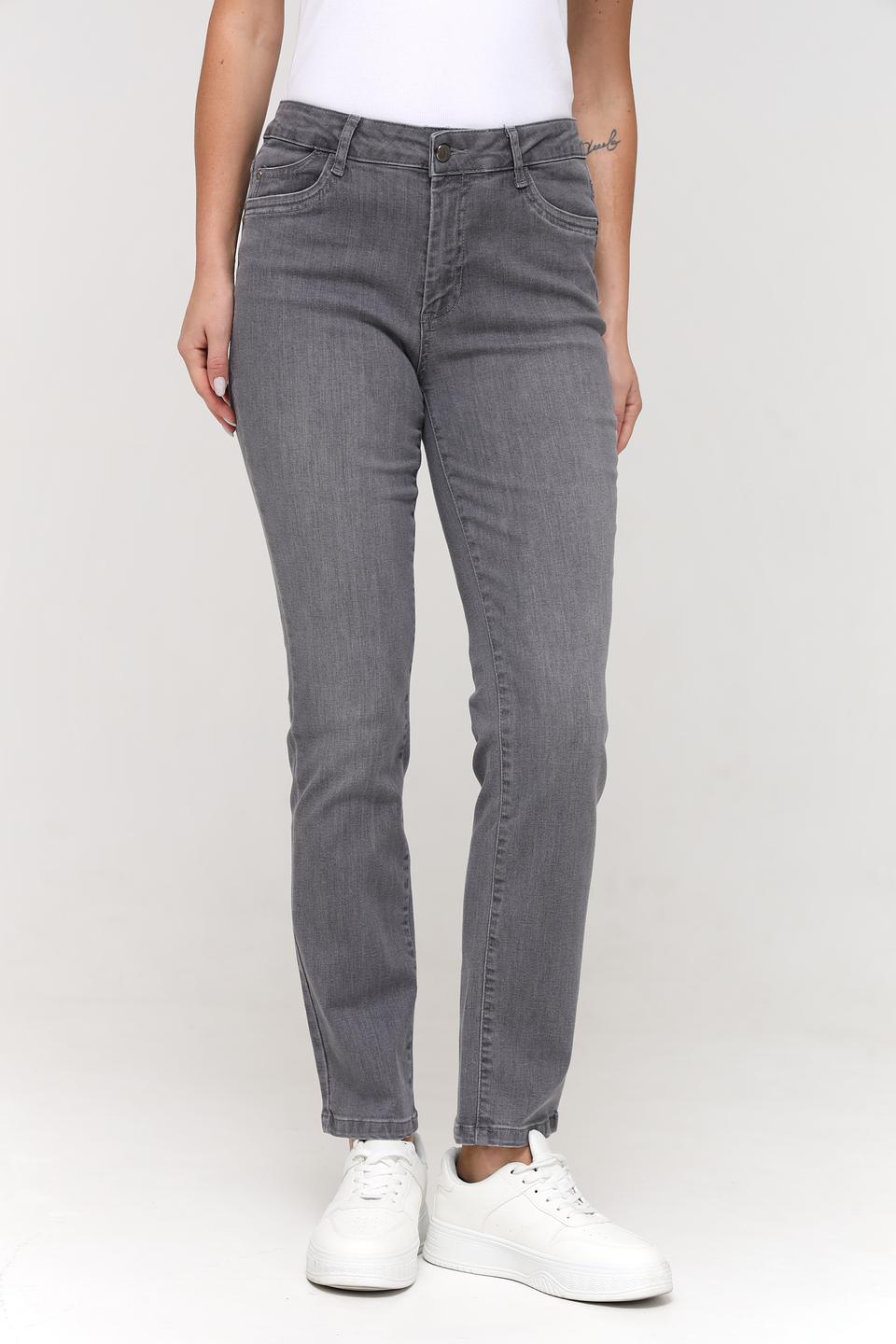 Джинсы Lebek серые прямые