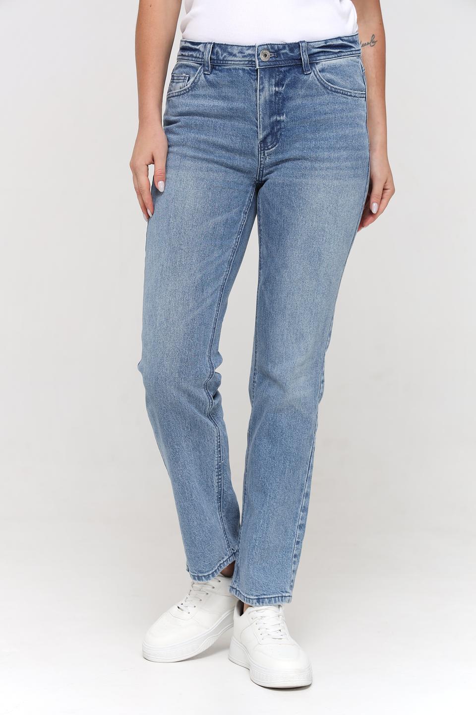 Джинсы Taifun с потертостями голубые