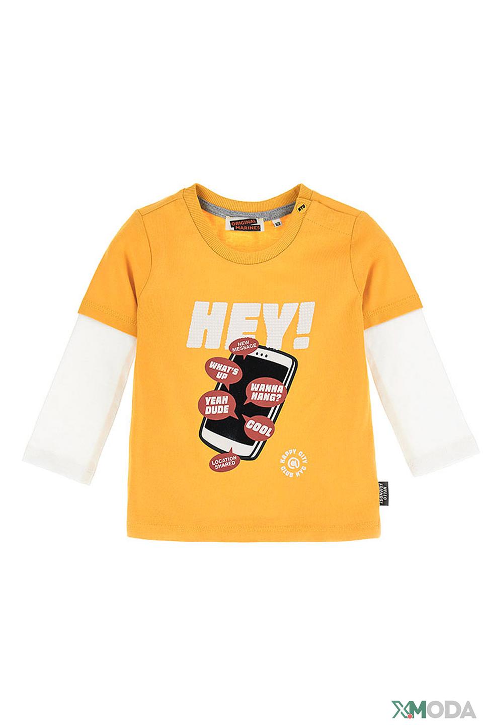 Футболка Original Marines желтая с принтом