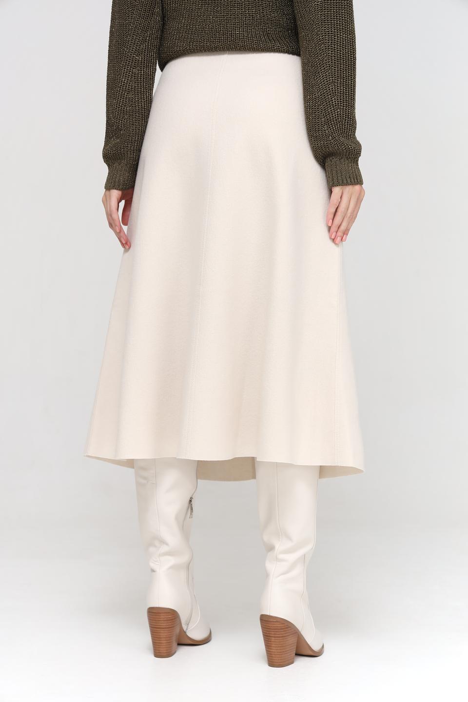 Юбка Marc Cain шерстяная бежевая