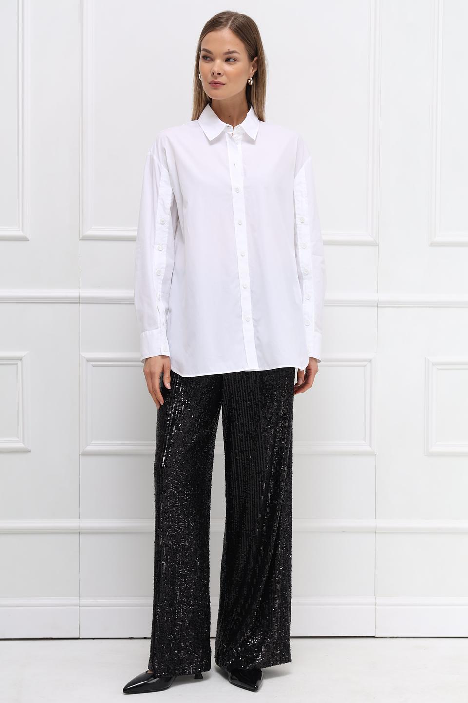 Брюки Marc Cain с пайетками чёрные