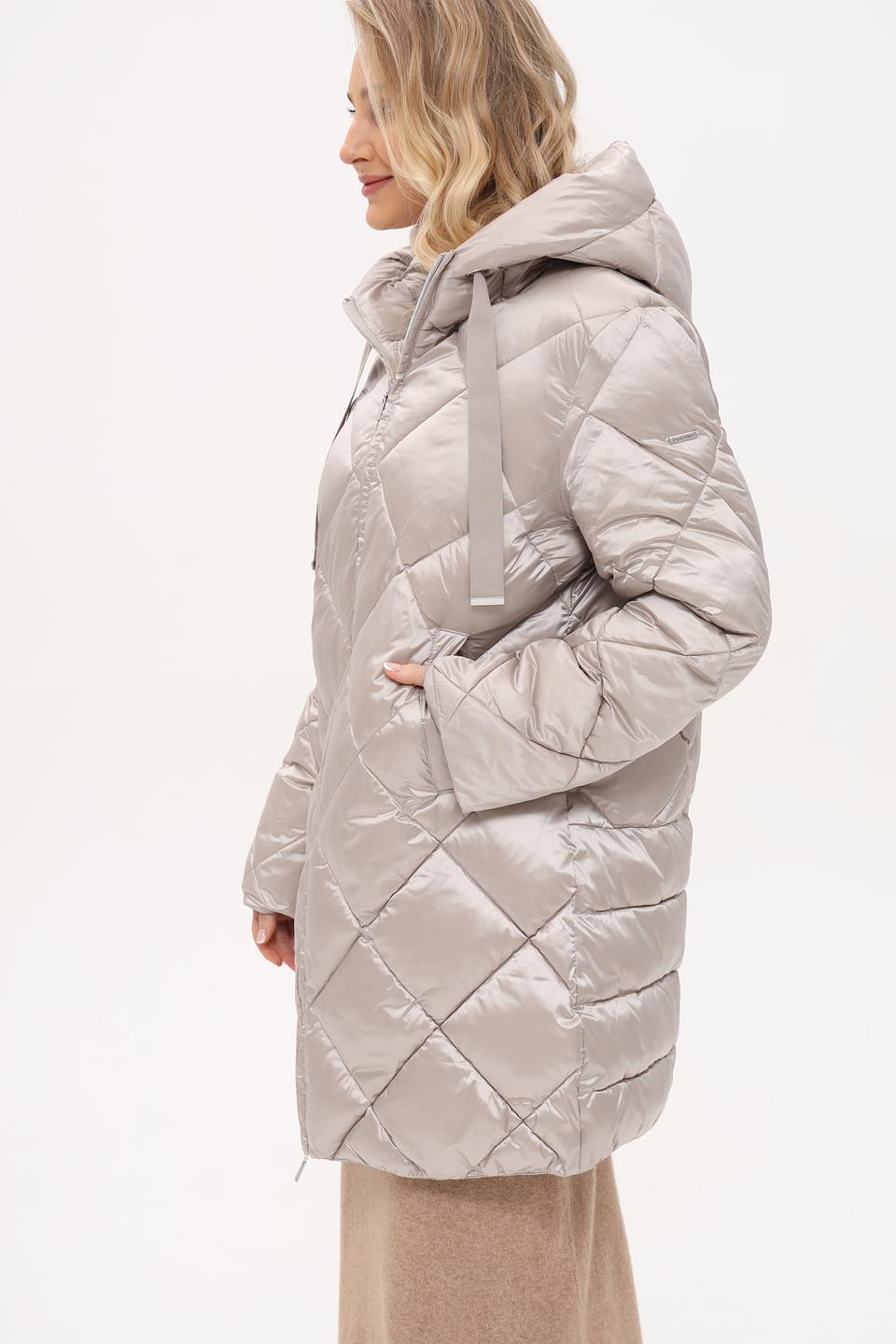 Пальто Baronia стеганое серое