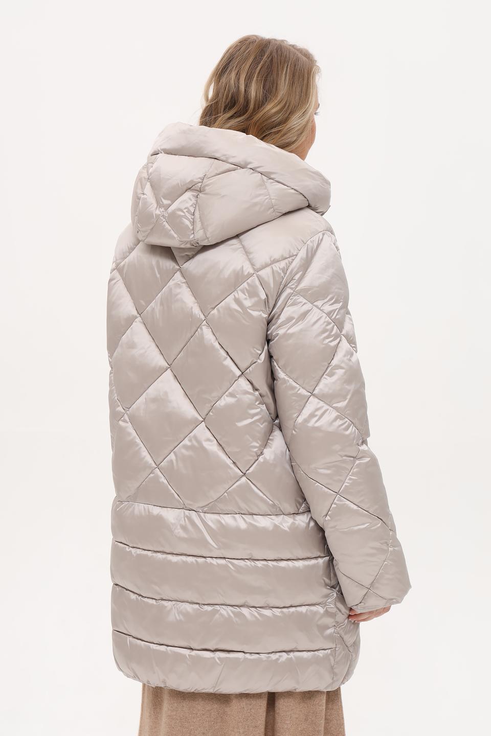 Пальто Baronia стеганое серое