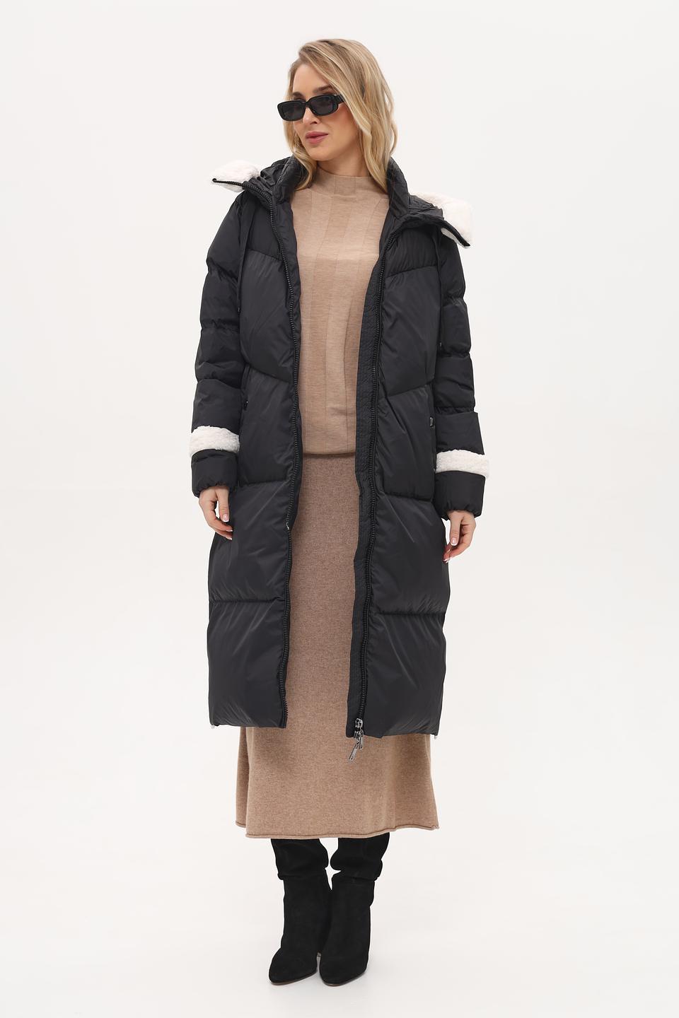 Пальто Heyer чёрное стеганое