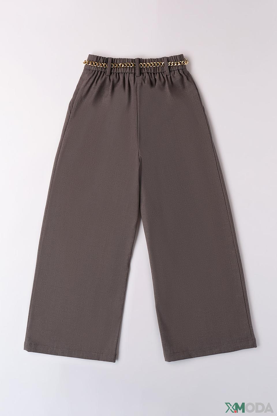 Брюки Ido с поясом серые