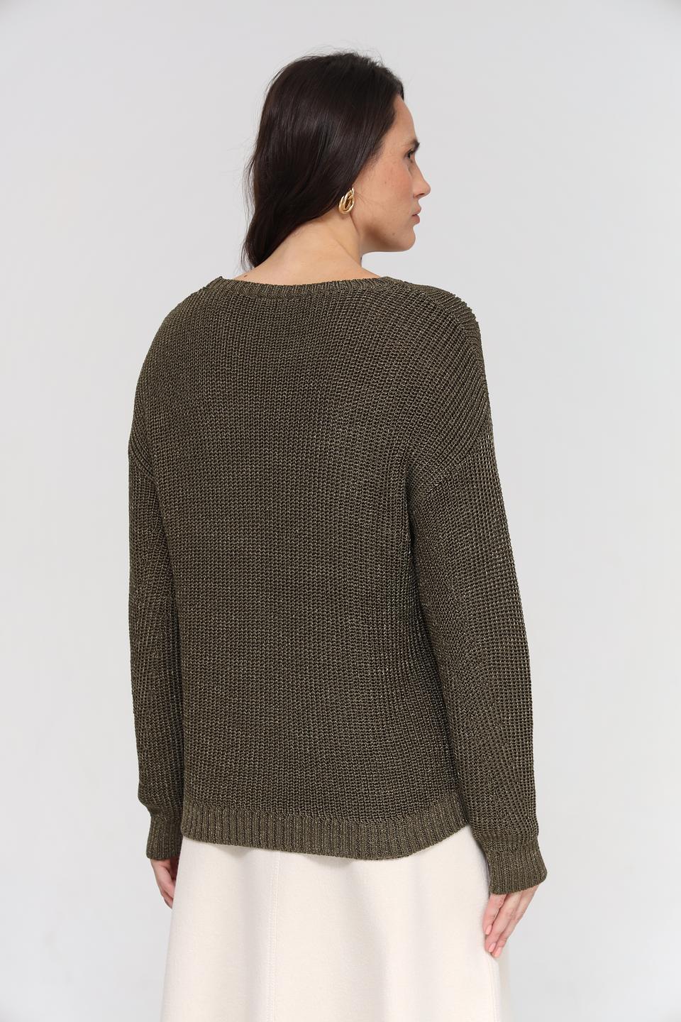 Пуловер More and More оливковый