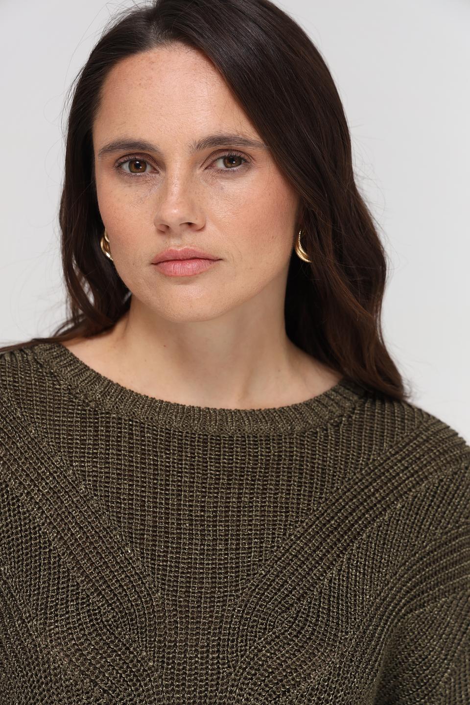 Пуловер More and More оливковый