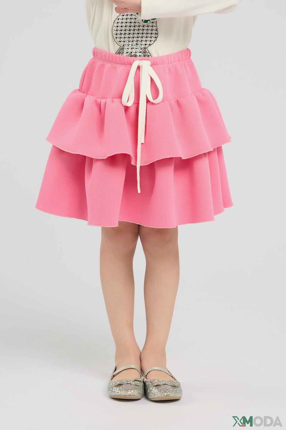 Юбка Choupette дев. двухъярусная розовая