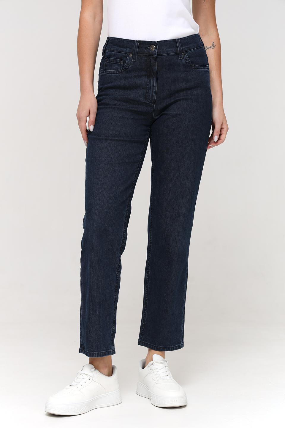 Джинсы ZRS прямого кроя тёмно-синие