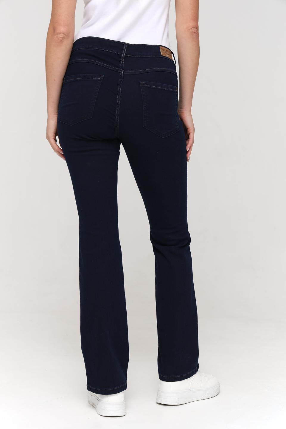 Джинсы ZRS клеш темно-синие