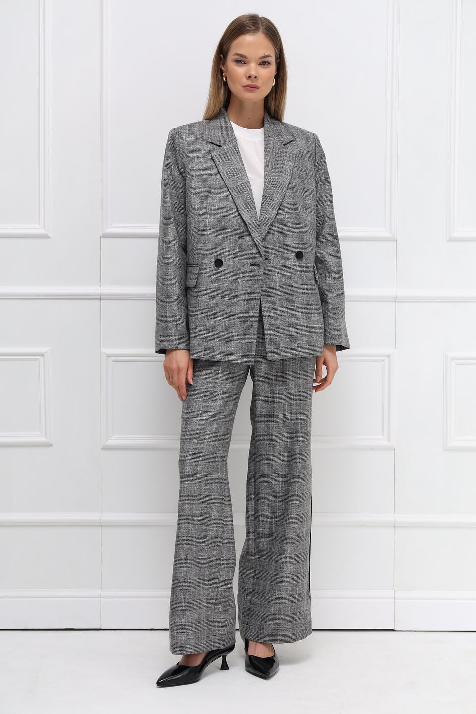 Жакет Catnoir в клетку серый