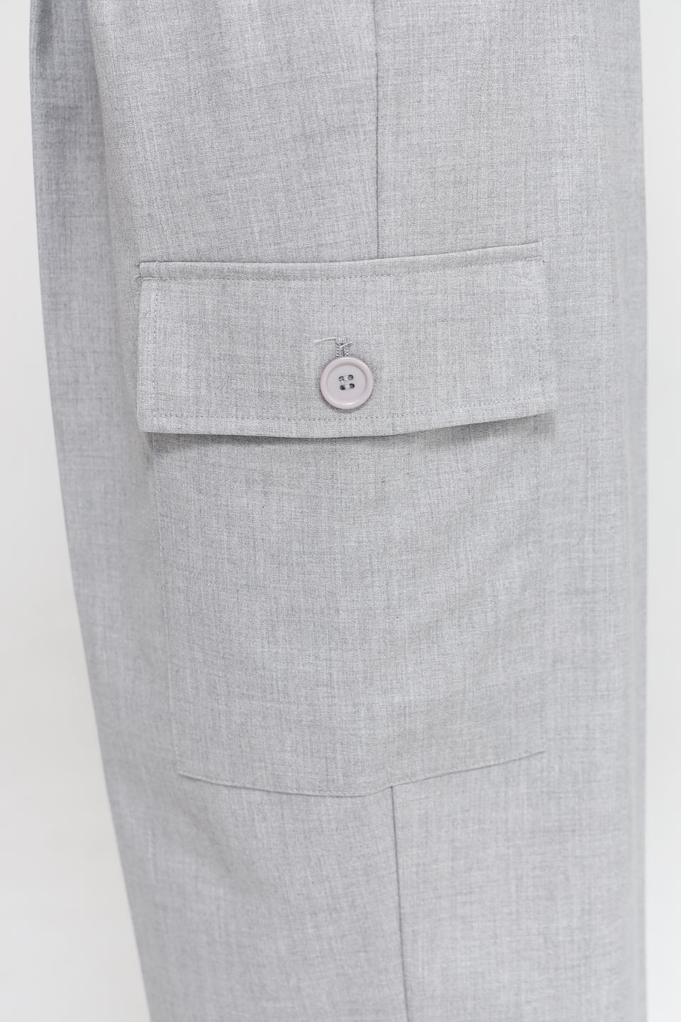 Брюки палаццо Rich and Royal серые