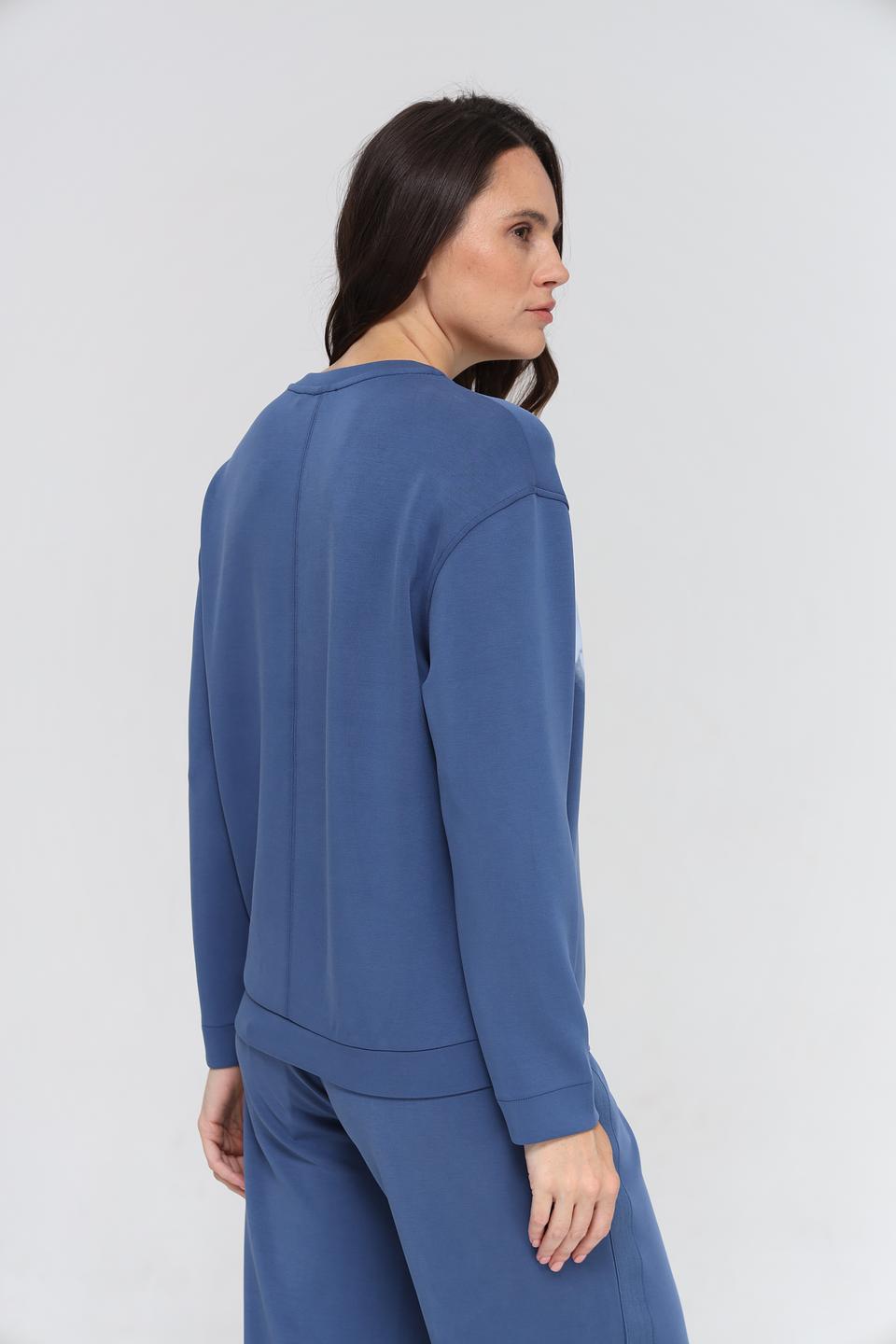 Пуловер Gerry Weber EDITION синий с цветами