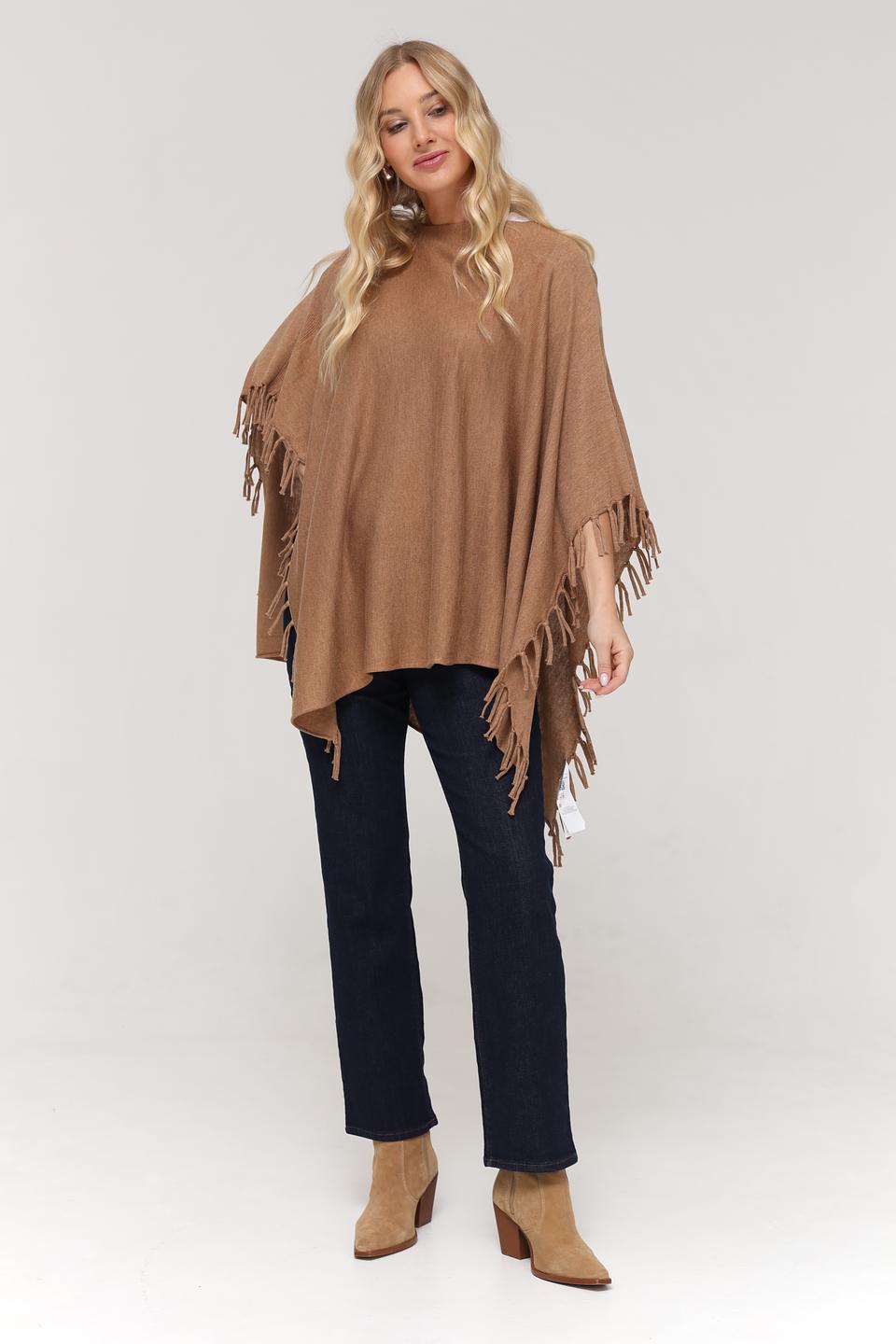 Пончо Gerry Weber с бахромой