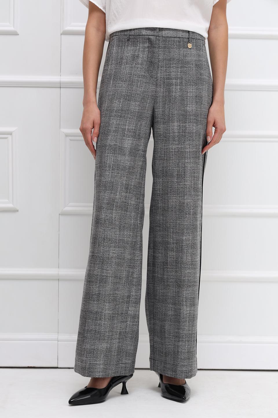 Брюки Catnoir в клетку серые