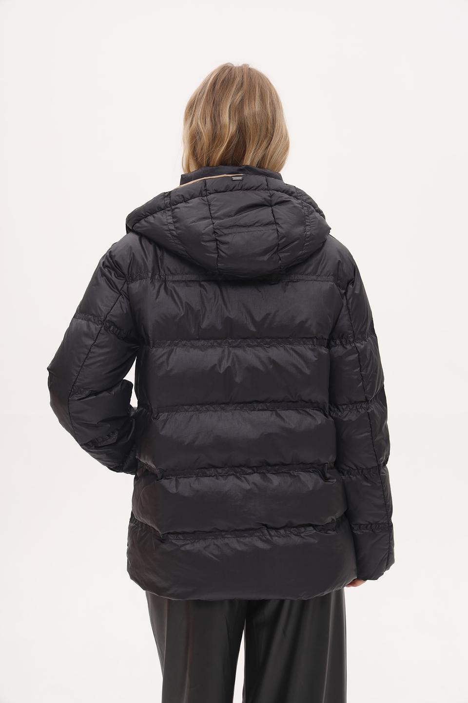 Куртка White Label чёрная стеганая