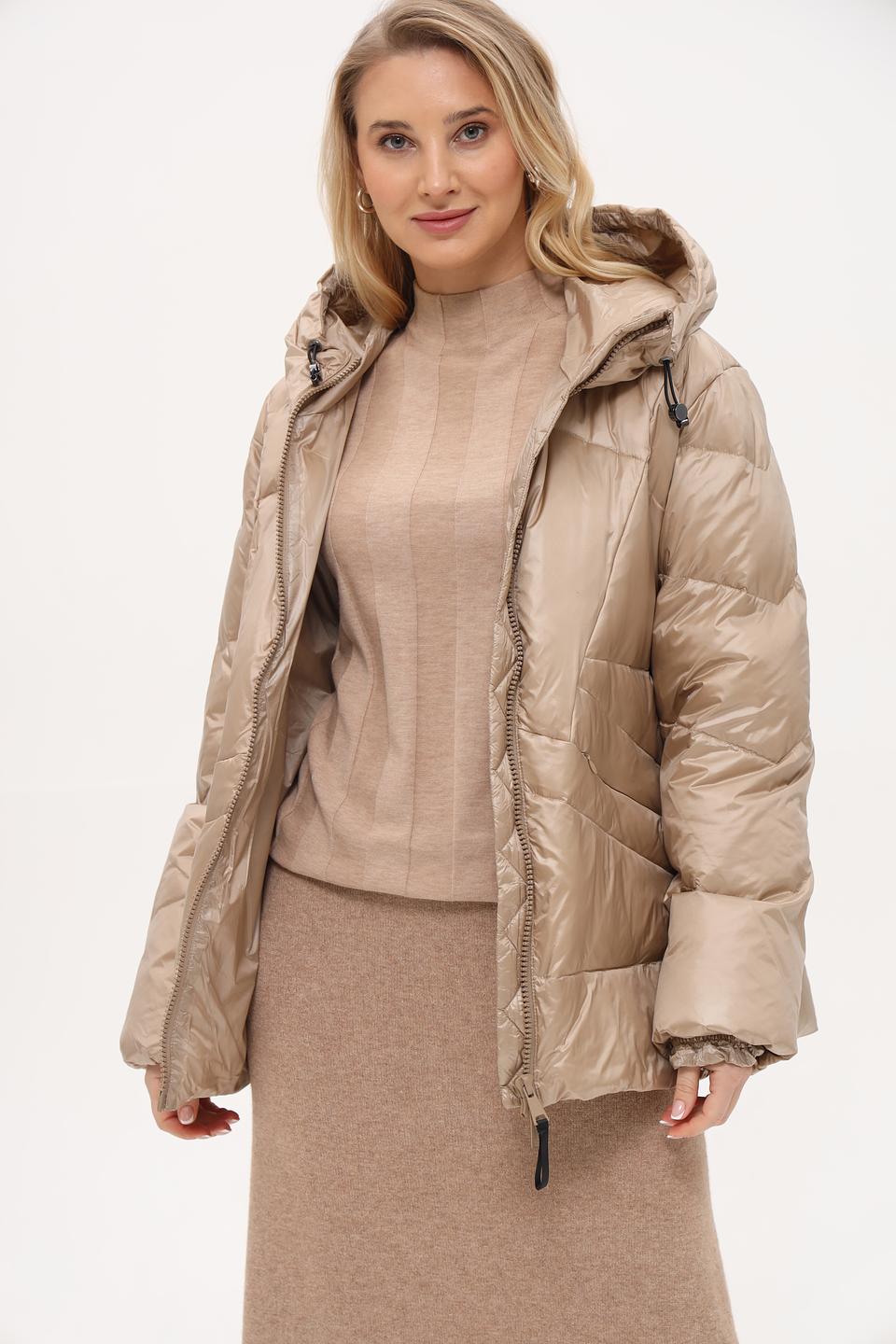 Куртка White Label стеганая бежевая
