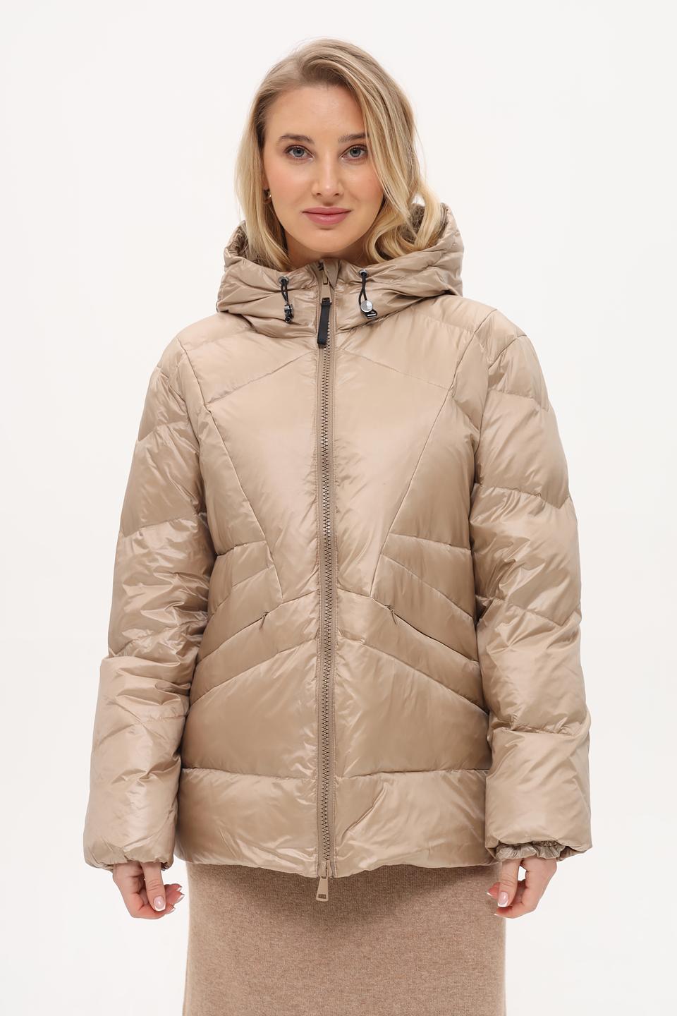 Куртка White Label стеганая бежевая