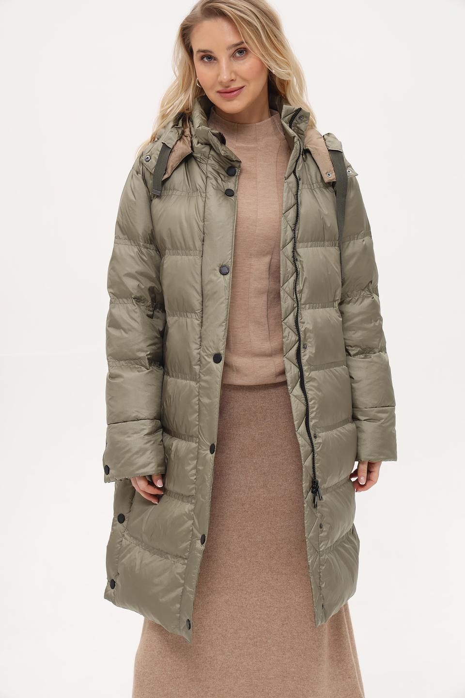Пальто White Label стеганое хаки