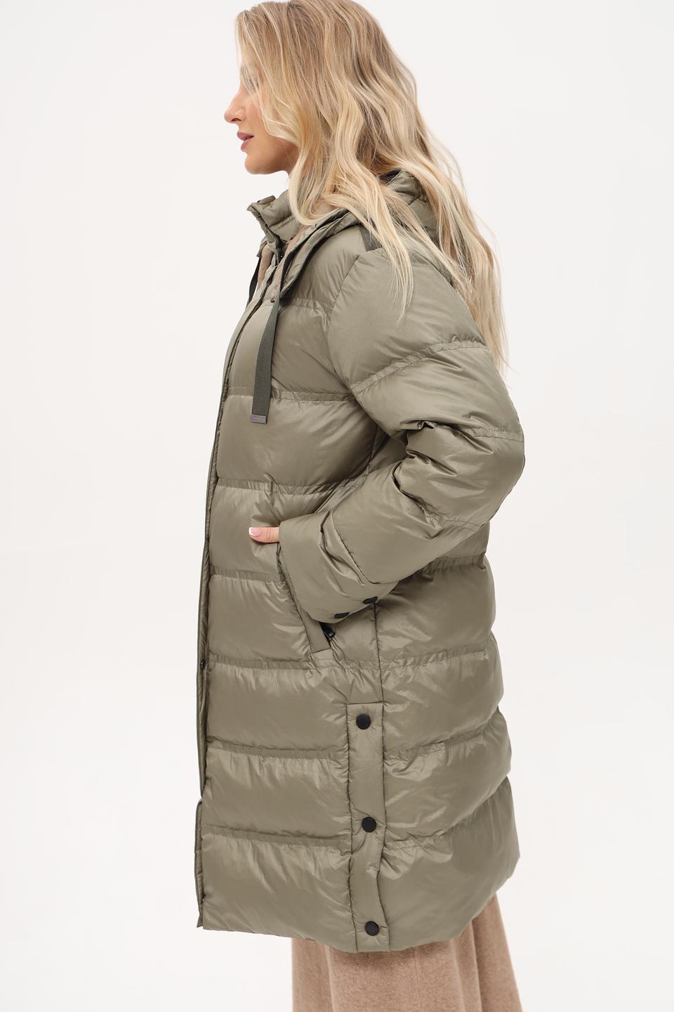 Пальто White Label стеганое хаки