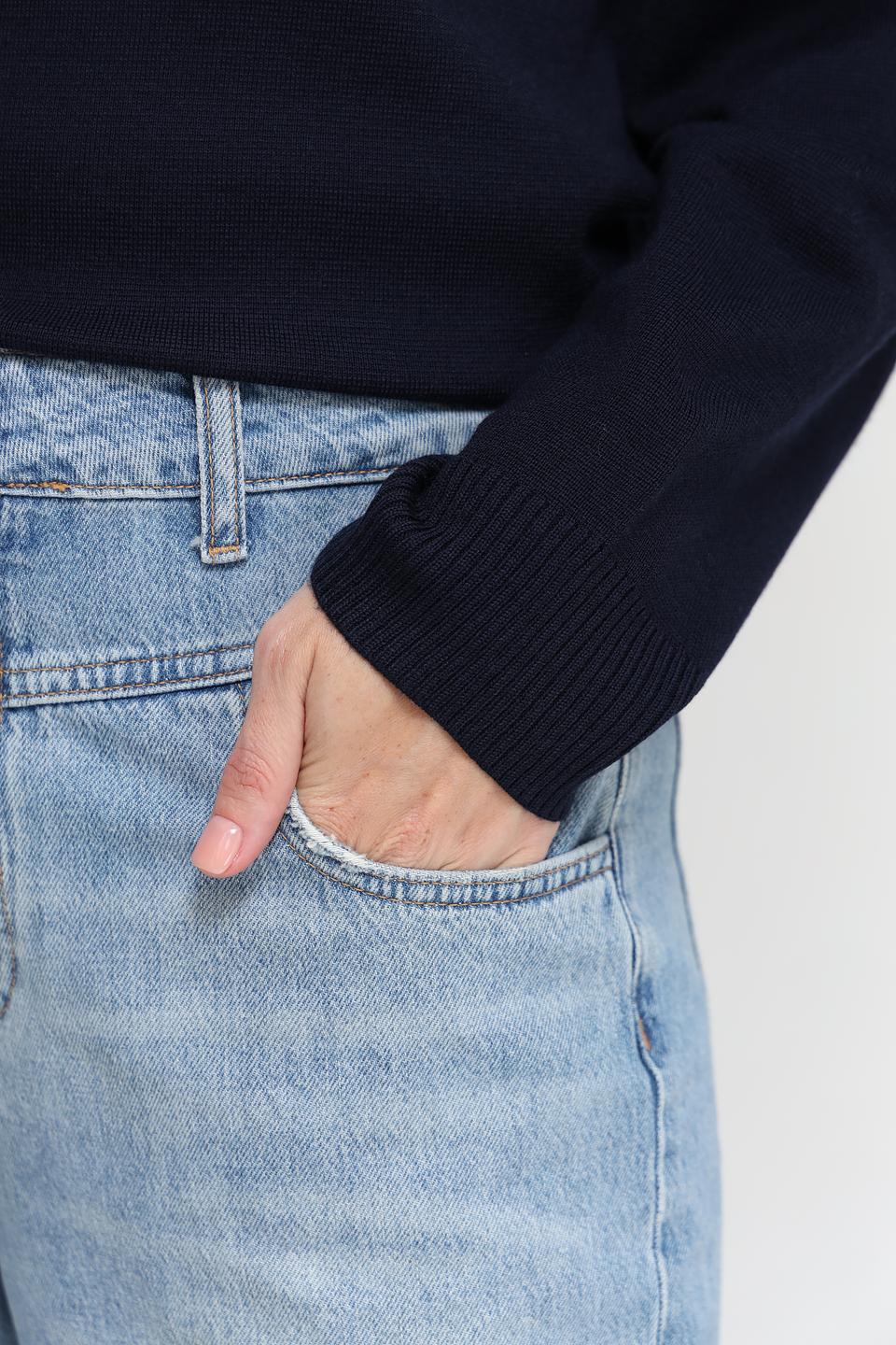 Джинсы Mom Fit Rich and Royal голубые