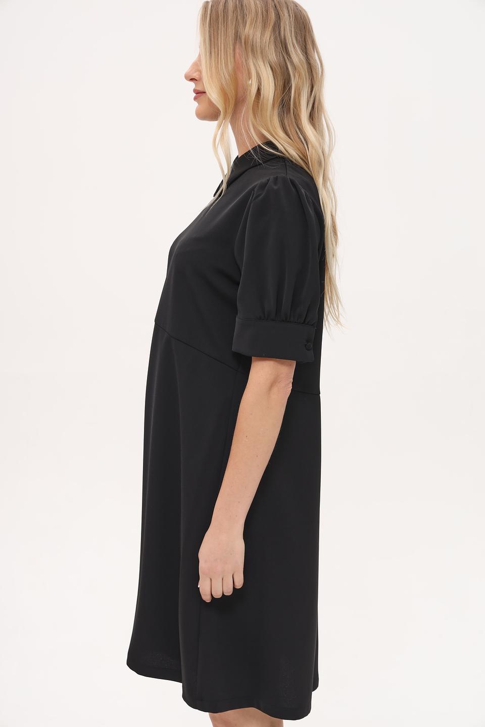 Платье Seidensticker чёрное с воротником
