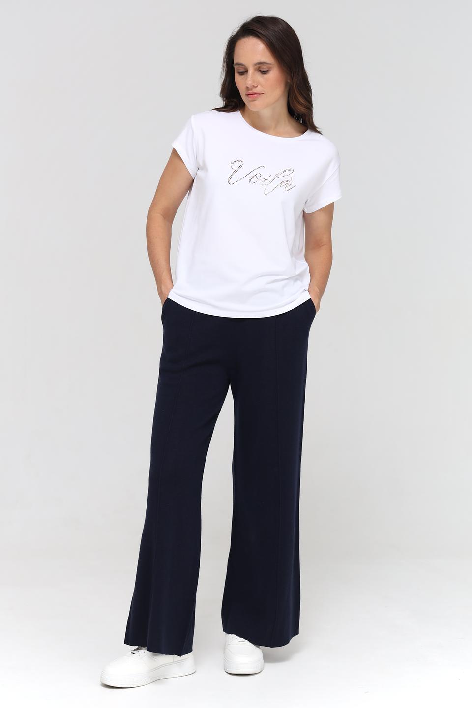 Брюки палаццо UNQ темно-синие