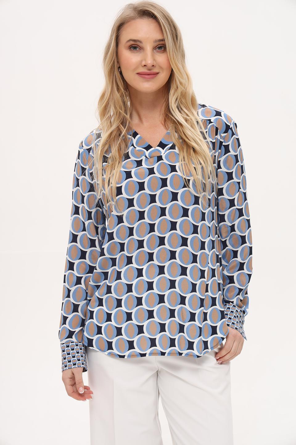 Блуза Frank Walder с геометрическим принтом