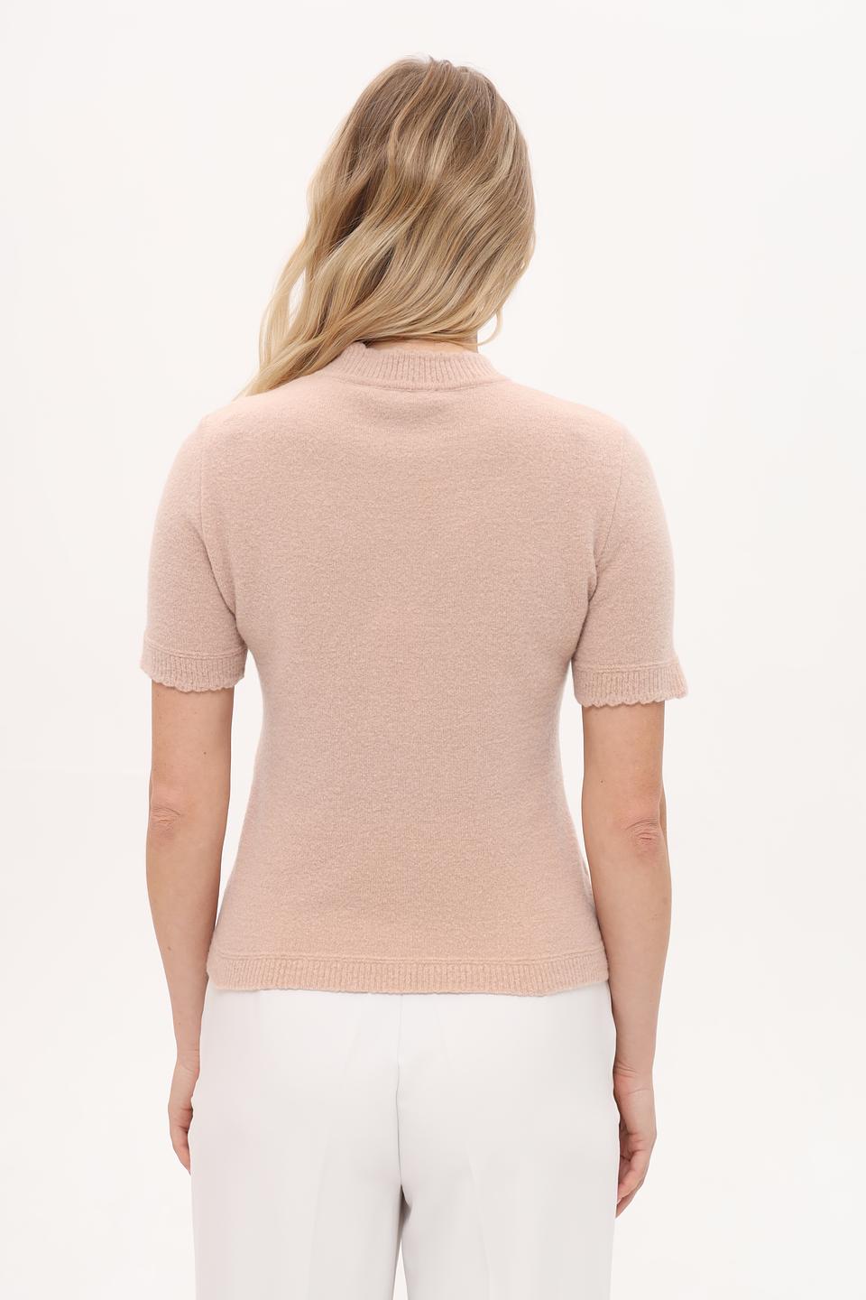 Пуловер Marc Cain с воротником-стойкой бежевый