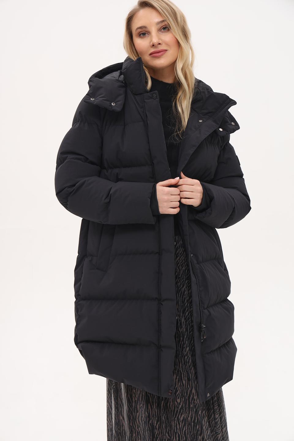 Пальто Marc Cain стеганое чёрное