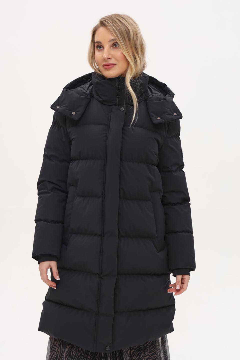 Пальто Marc Cain стеганое чёрное