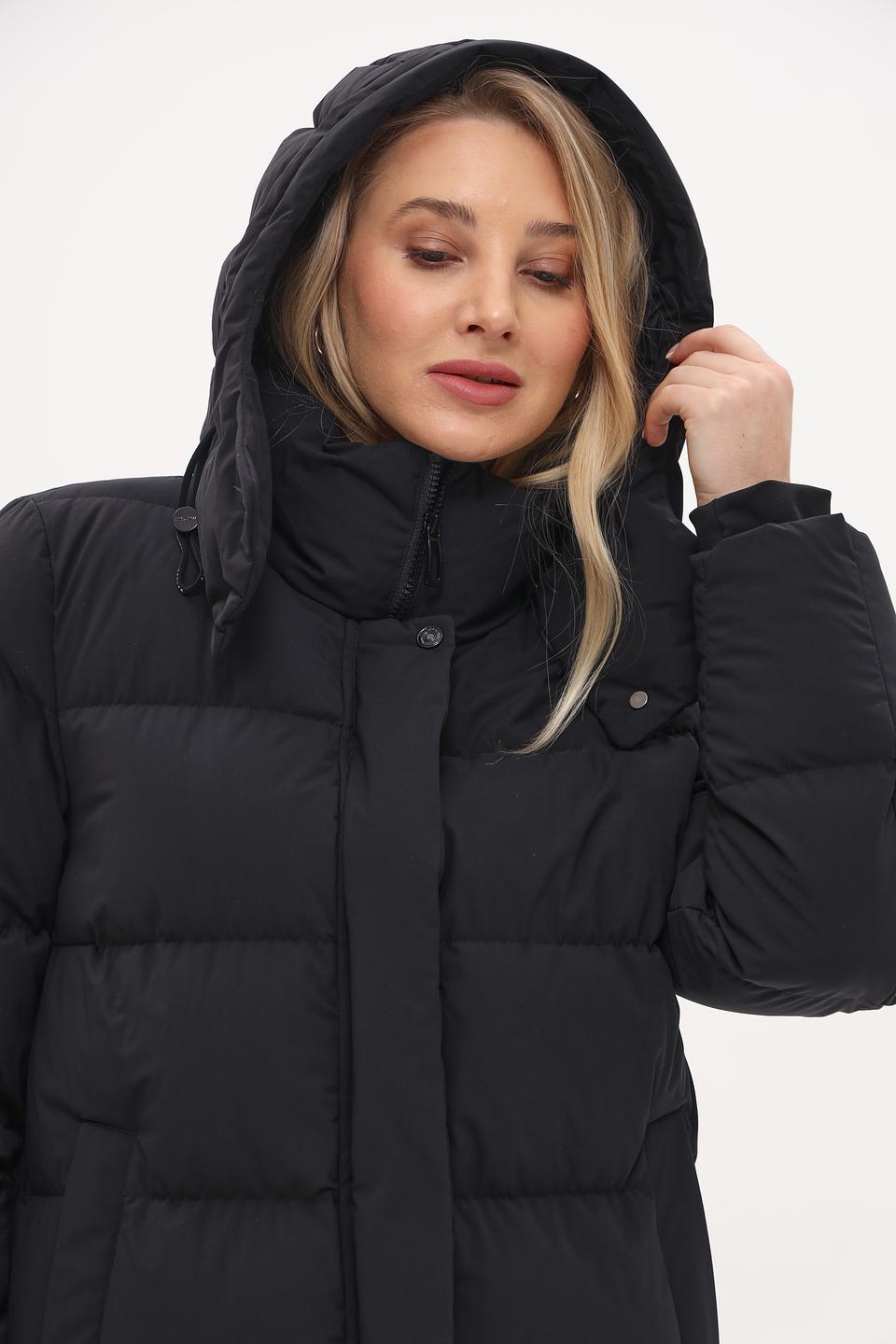 Пальто Marc Cain стеганое чёрное