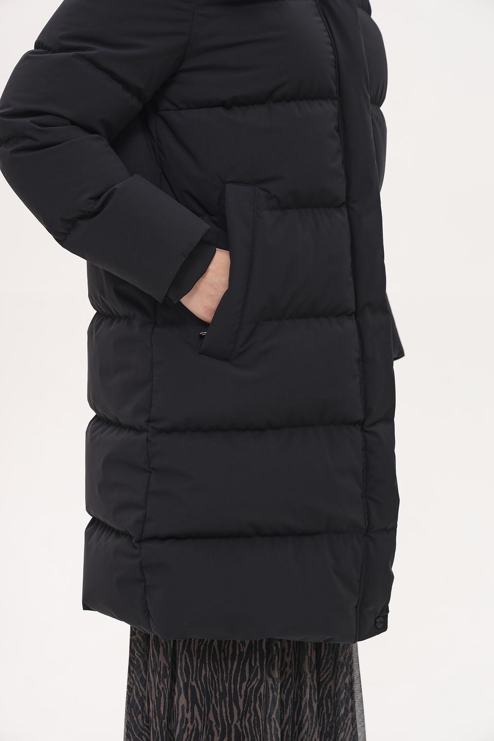 Пальто Marc Cain стеганое чёрное