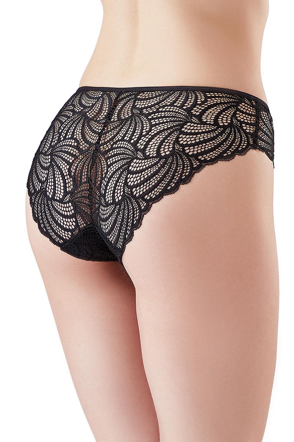 Трусы Lowry кружевные чёрные